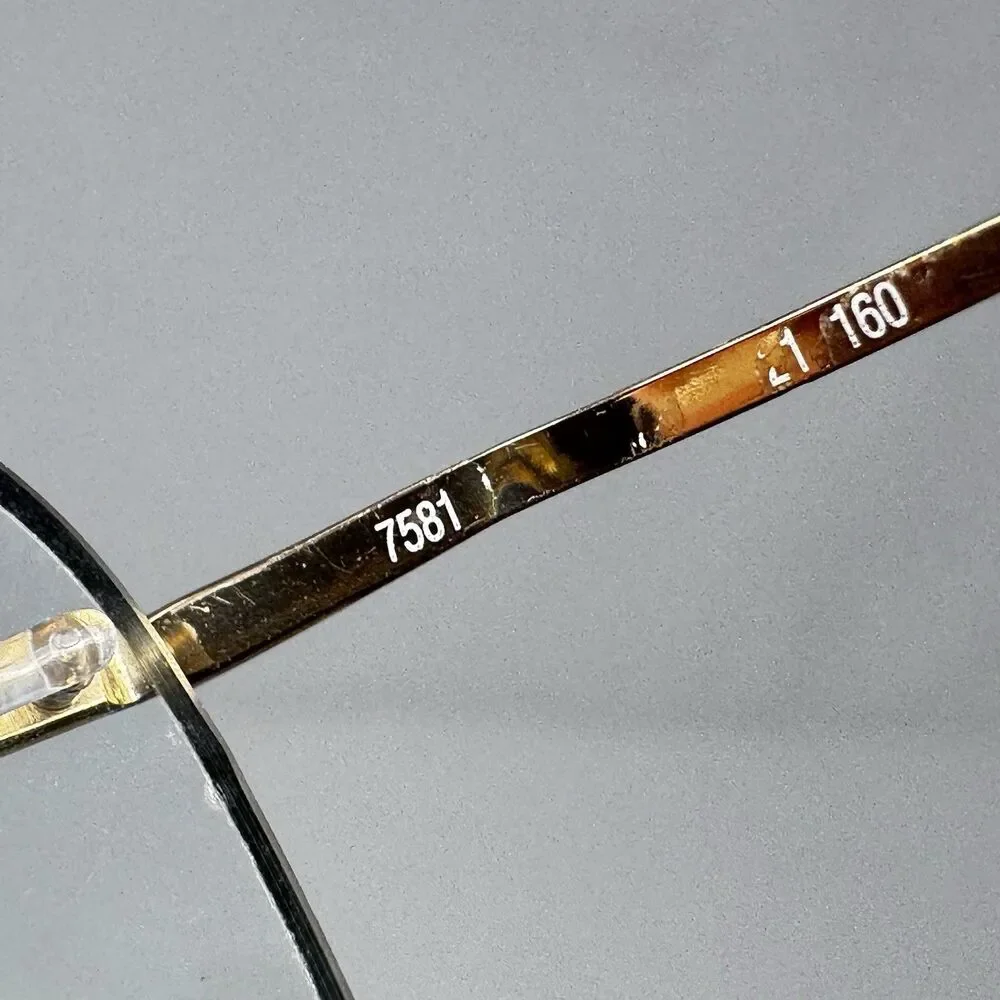 Silhouette 7581 Gold Rimless Eyeglass Frames Made in Austria 21-160
